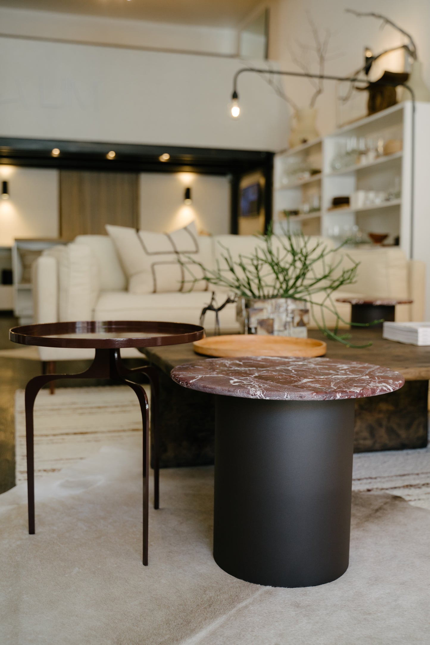 The Marble Drum Side Table