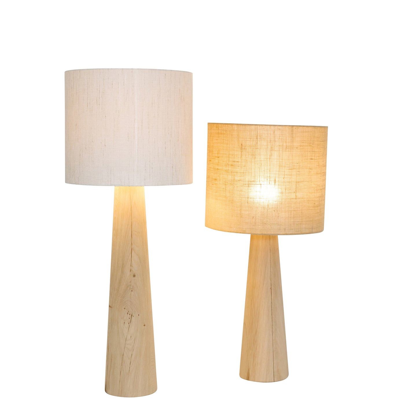The Solid Oak Table Lamp