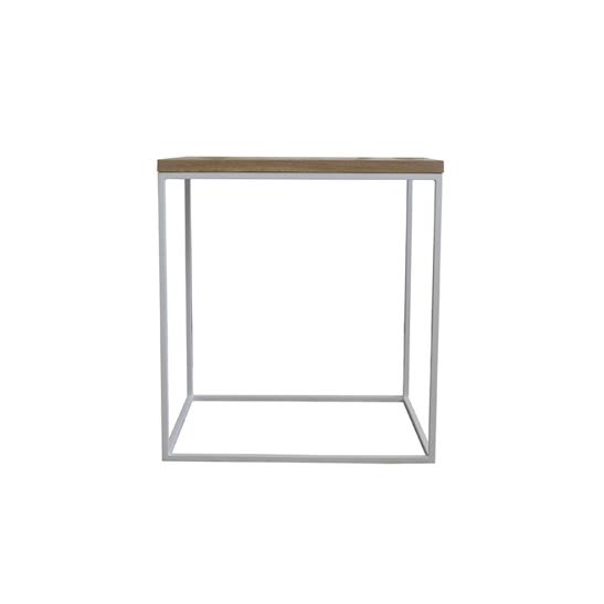 The Cubic Frame Pedestal with Oak Top