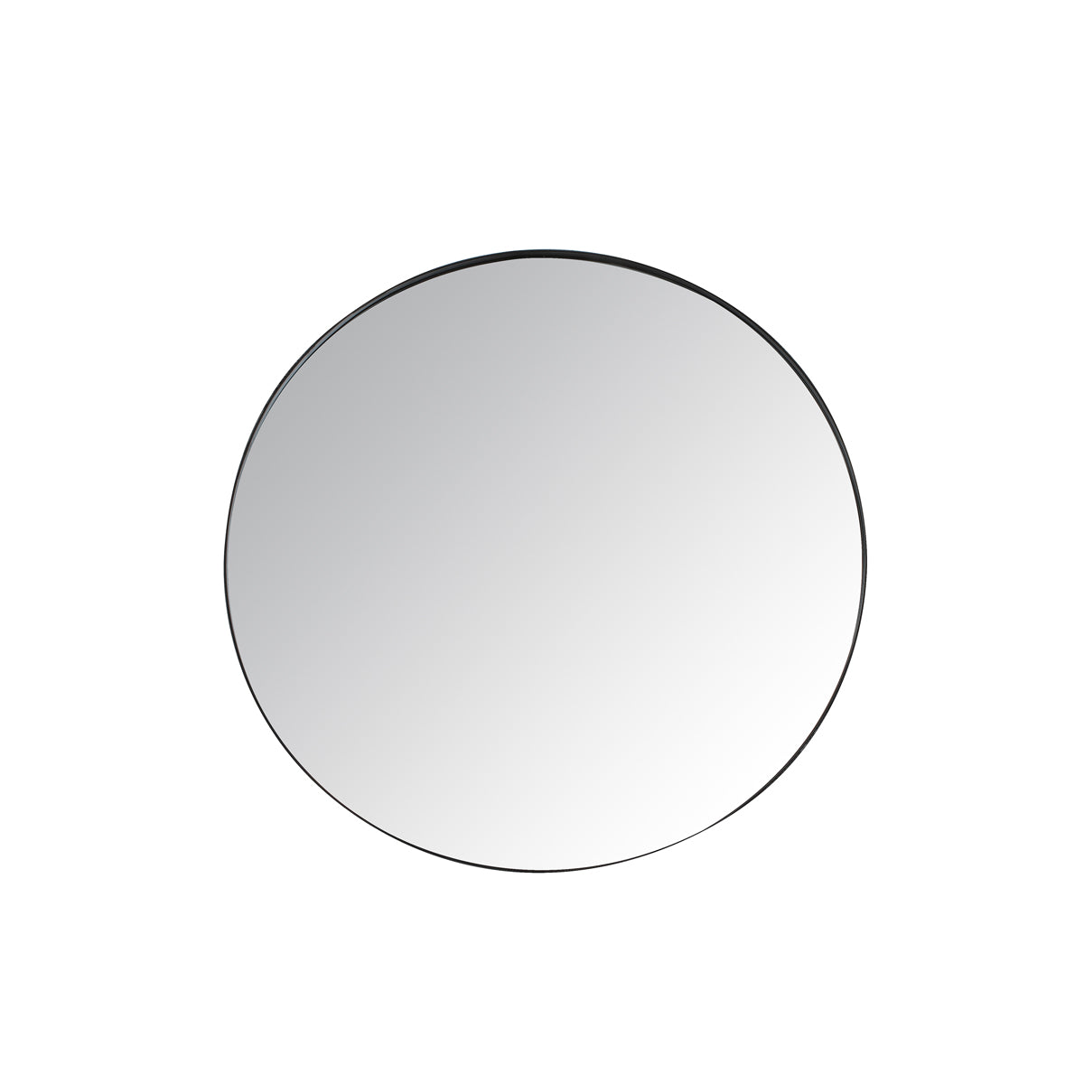 Steel Framed Round Mirror