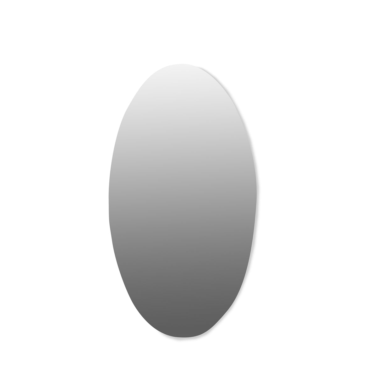 Oval Frameless Mirror