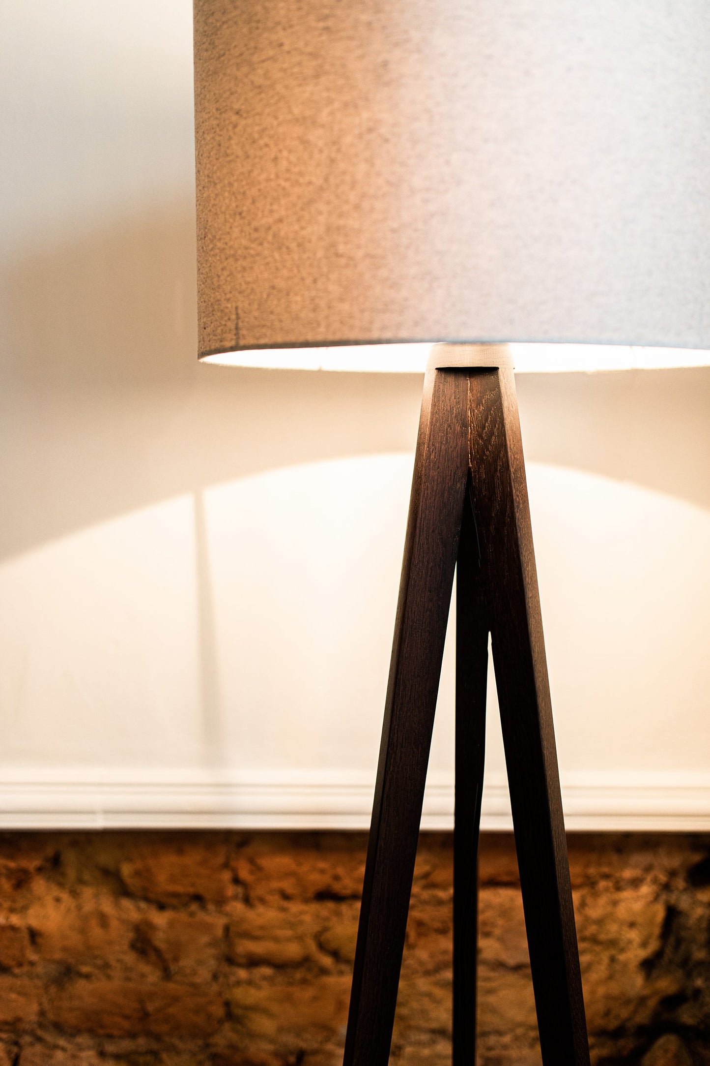 The Oak Tripod Lamp Base