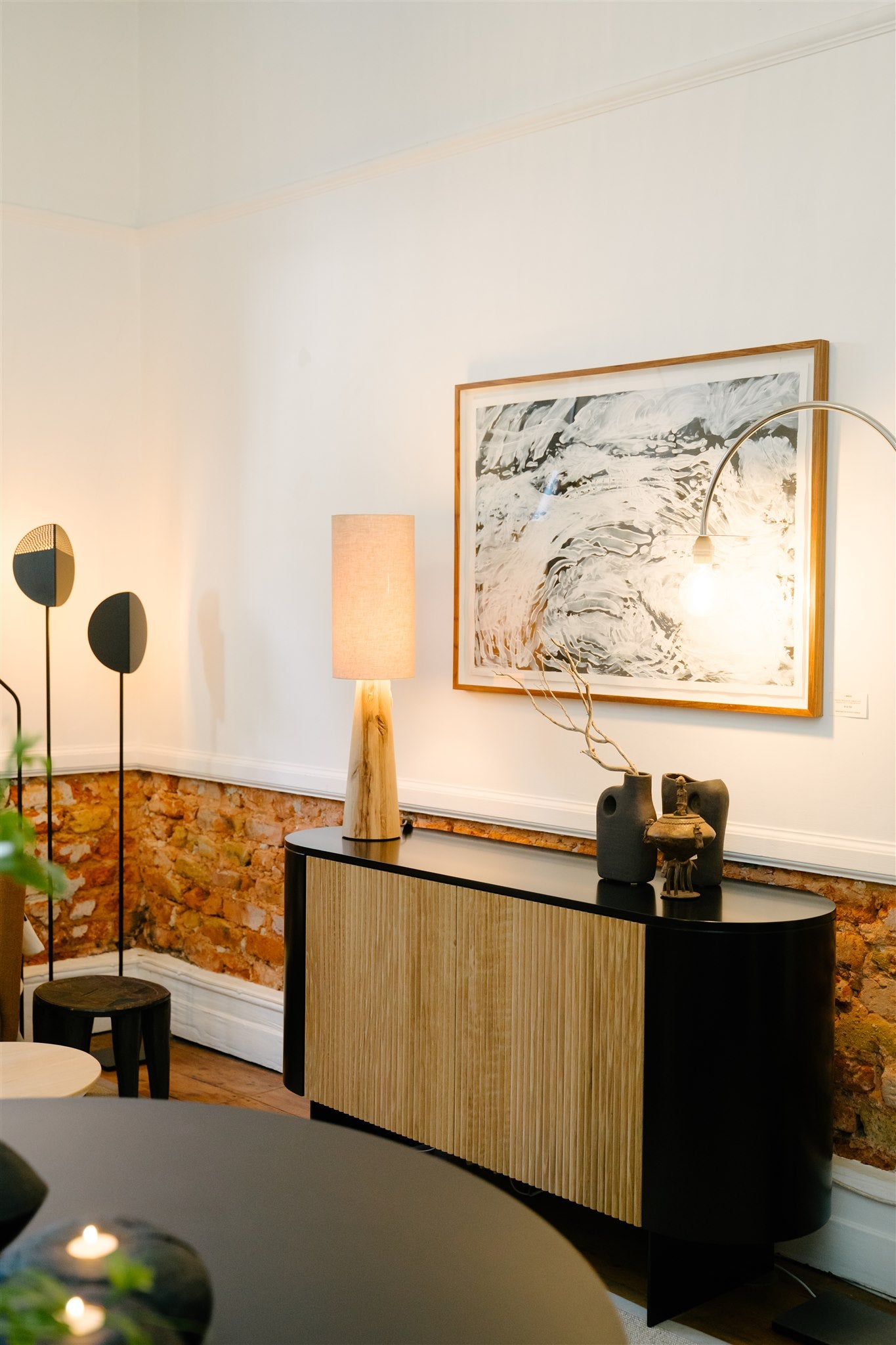 The Solid Oak Table Lamp