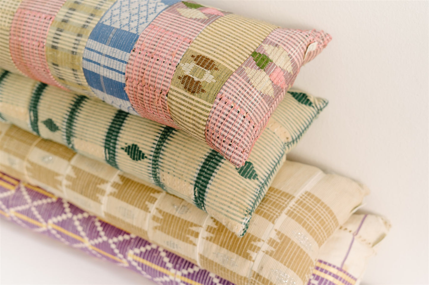 Vintage Kente Cloth Scatter Cushions