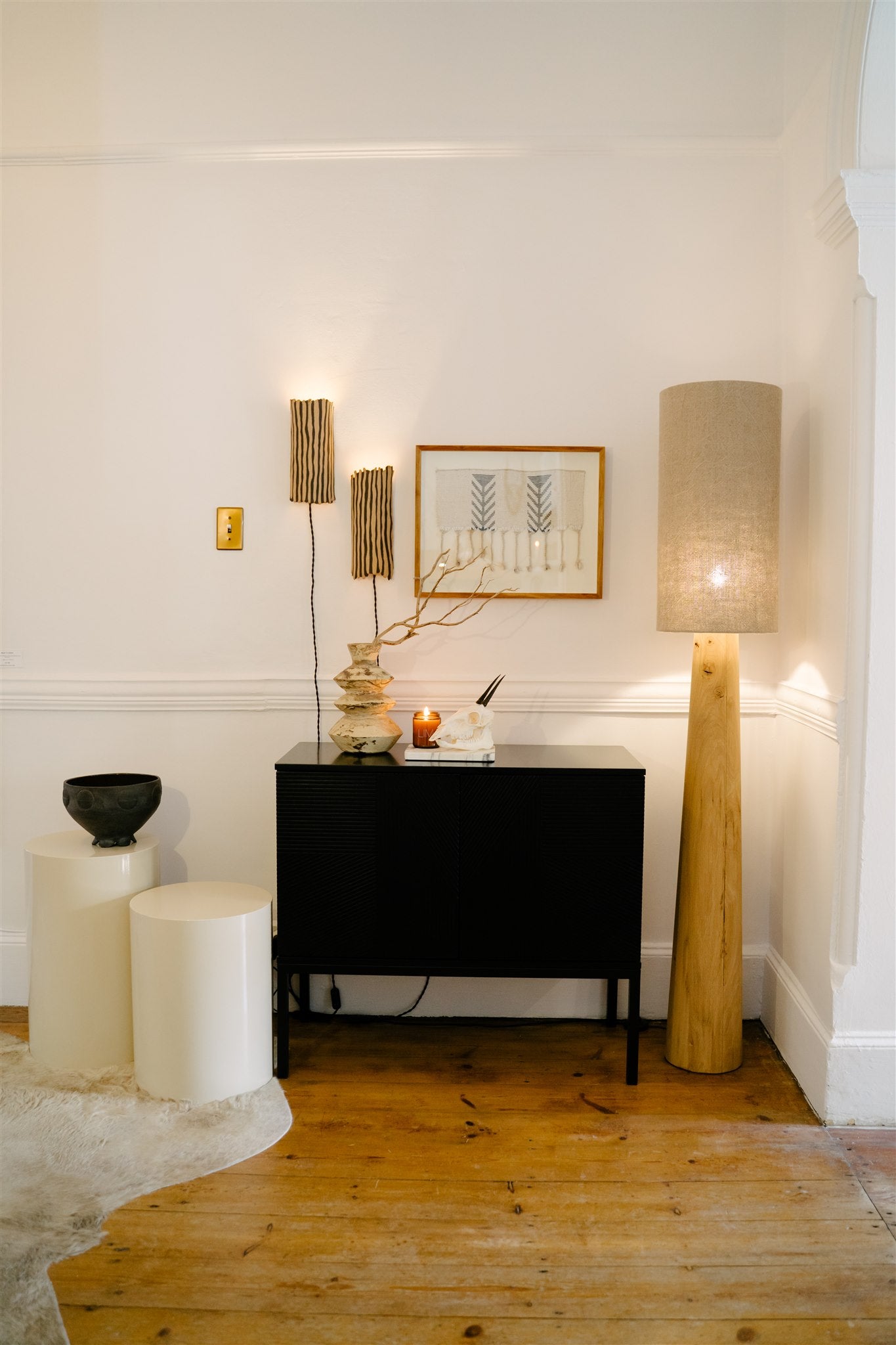 The Tall Solid Oak Lamp