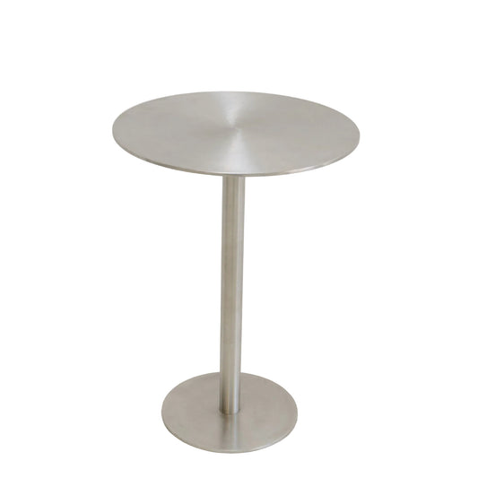 The Dumbbell Side Table - Brushed Stainless Steel