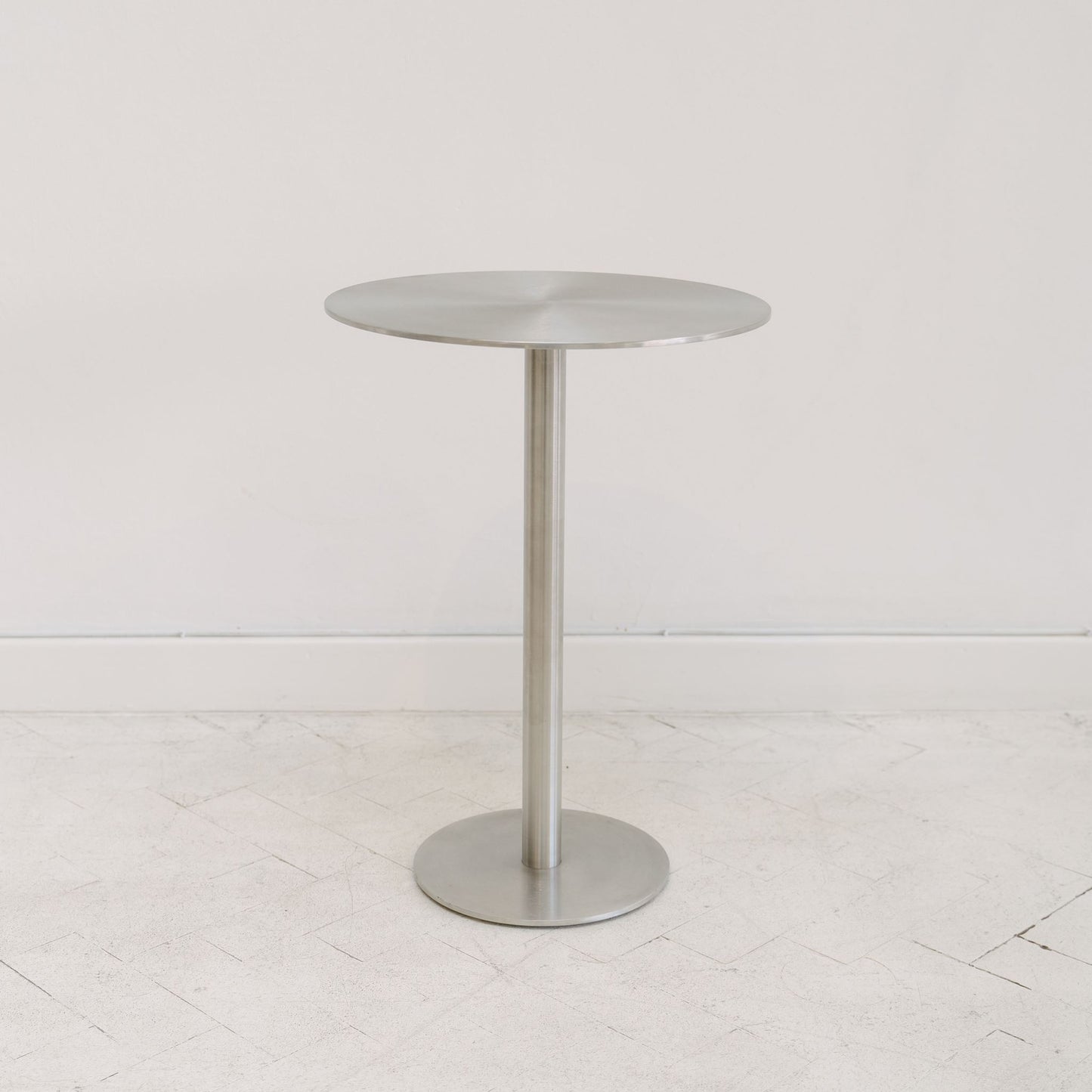 The Dumbbell Side Table - Brushed Stainless Steel