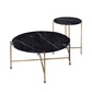 The Criss-Cross Side Table – Oak or Marble Top
