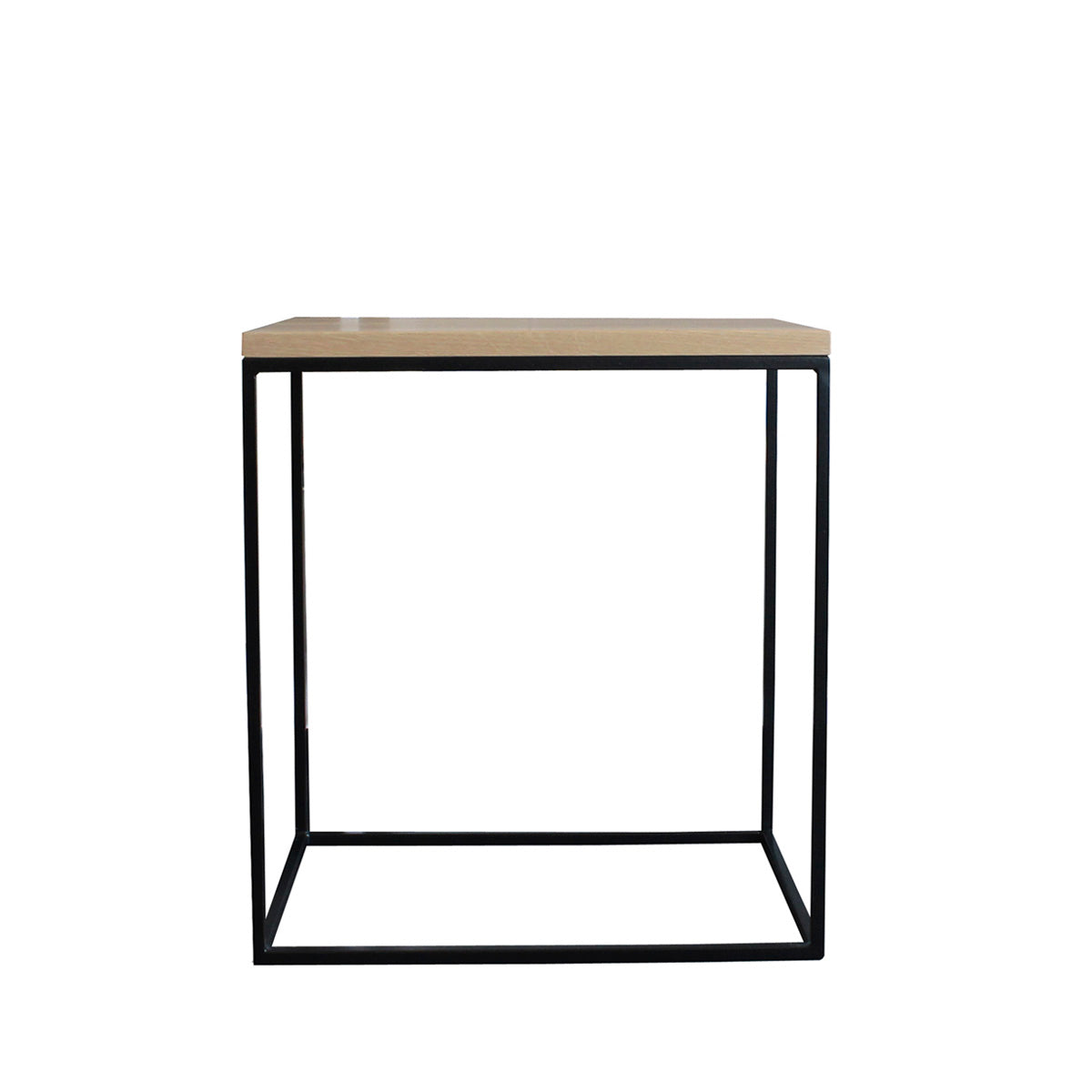 The Cubic Frame Pedestal with Oak Top