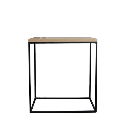 The Cubic Frame Pedestal with Oak Top